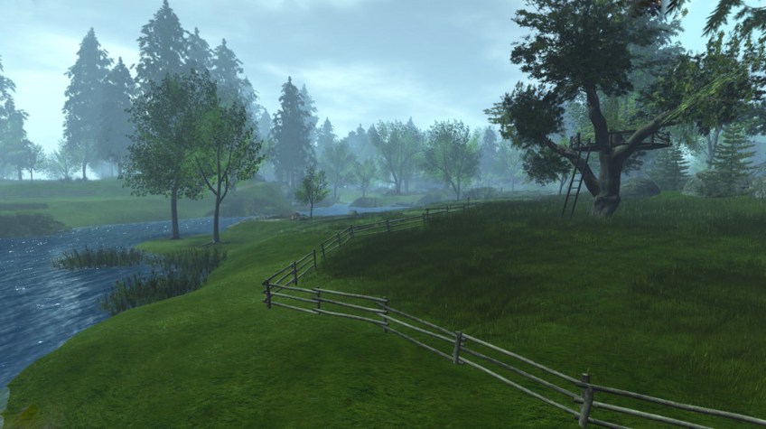 Looking northwest to South Farthing