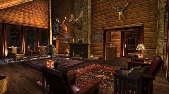 Living room at the new cabin