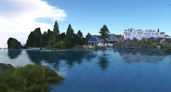 some renovations on Grey Havens ... notice that the little Dance Pavilion on Bay of Balfalas was saved and brought over .. 