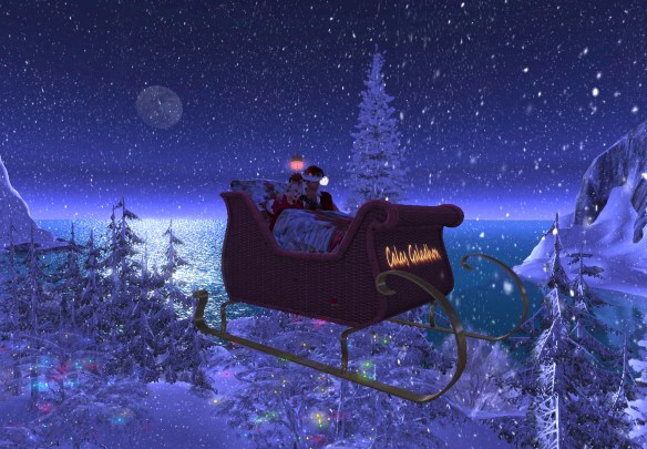 Antonio Galloway and Asea Ande went on the sleigh ride at Noel 