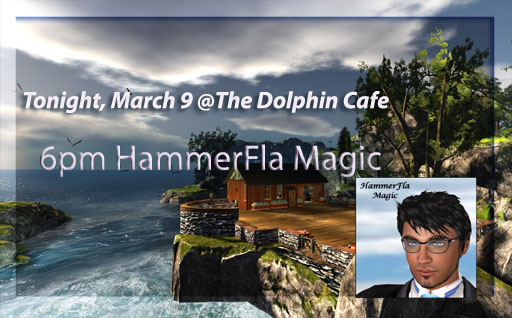 hammer @ The new Dolphin Cafe Logo sign copy