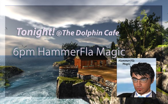 hammer @ The new Dolphin Cafe Logo2 sign