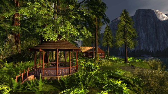 New Gazebo on Dimrill Dale looking over the Marsh