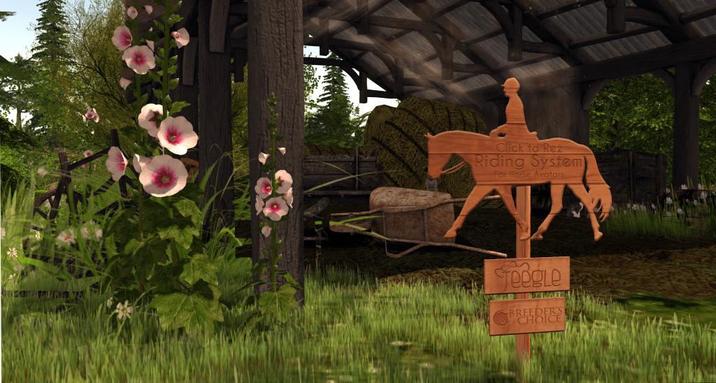 Teegle/Breeders Choice Horse Avatar Riding System Rezzer now available at Calas Galadhon
